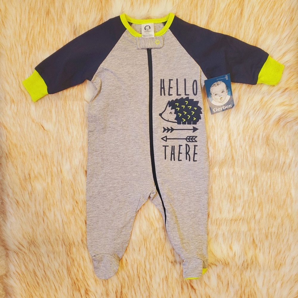 Kid's Baby NWT Gerber 0/3 Month Footies